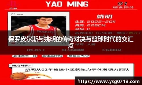 保罗皮尔斯与姚明的传奇对决与篮球时代的交汇点